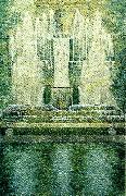 piero ligorio neptunbrunnen i parken Germany oil painting artist